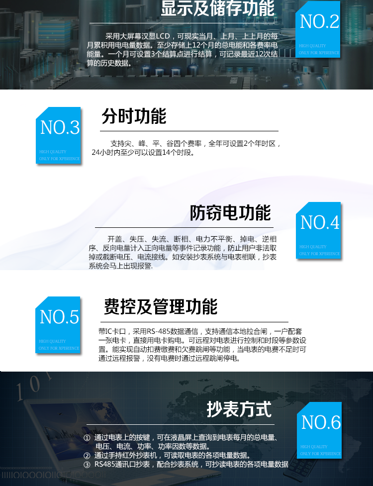 華立DDZY285C單相電能表適用場所
　　主要適用于執行分時或階梯計費，需要通過485進行遠程抄表、遠程費控的居民用戶，或通過CPU卡介質實現本地費控的居民用戶。