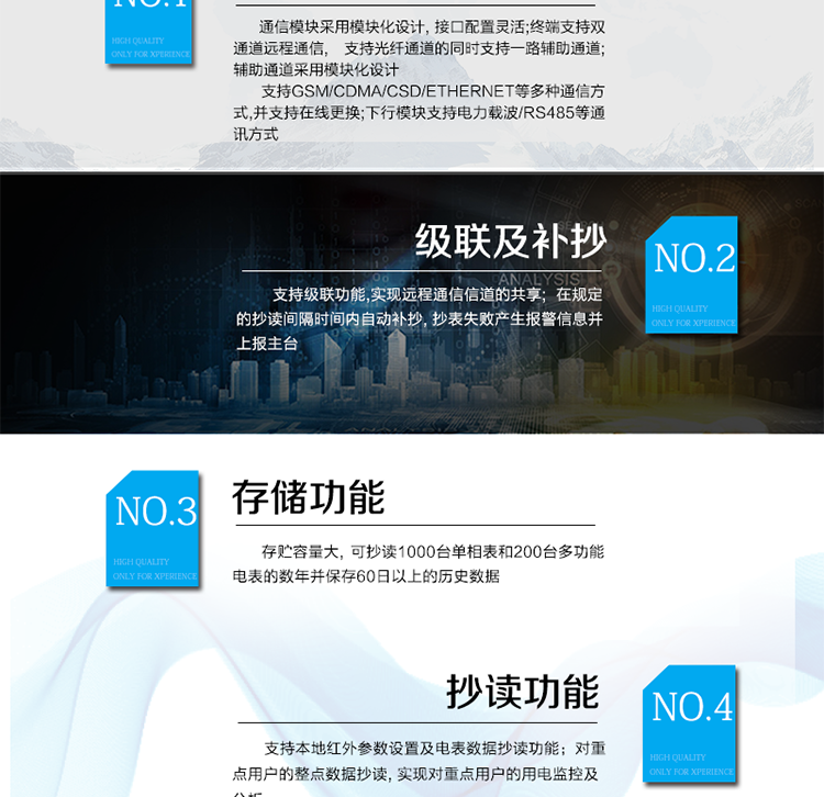 智能載波抄表集中器
       智能載波抄表集中器是完全符合《電力用戶用電信息采集系統功能規范》等國網標準，是低壓電力線集中抄表的主要設備。
